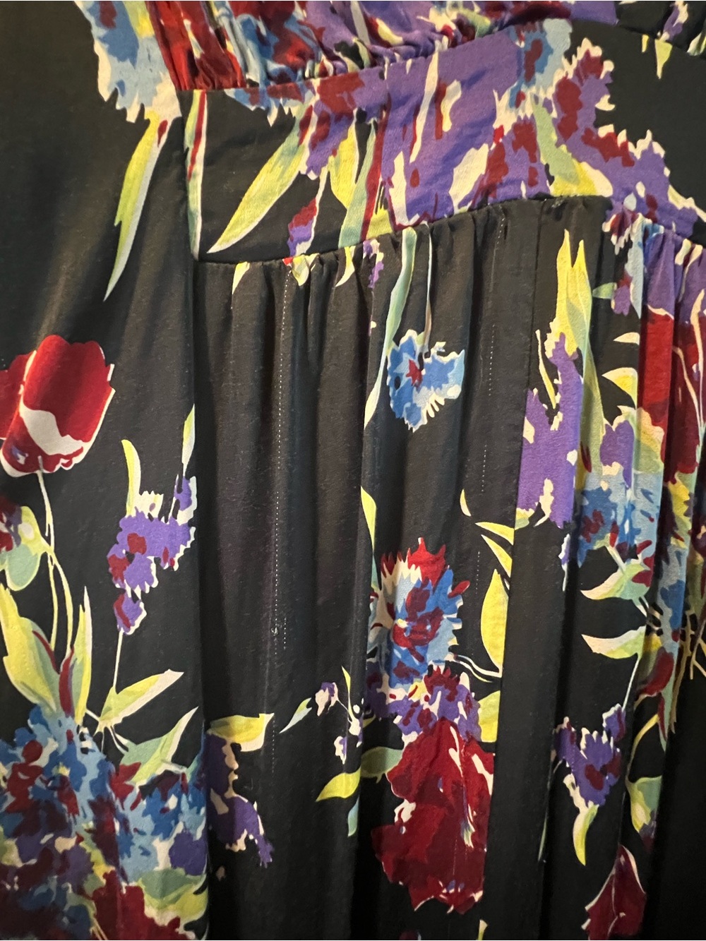 Trays Diva Black Floral Caftan - Picture 3 of 8